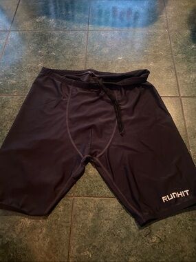 Men's Black Large Jammer style Runhit Swim Trunks